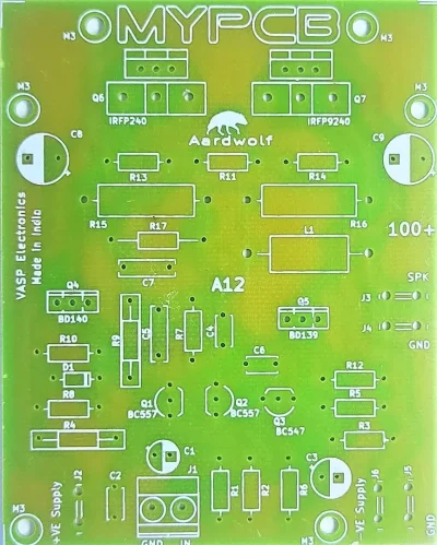 100w mosfet amplifier board image