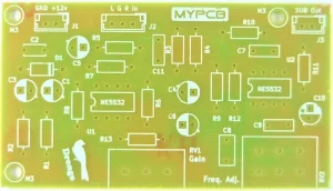 subwoofer low pass filter board image