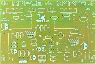 200w audio amplifier board image