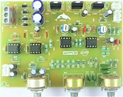 pre amp bass treble board