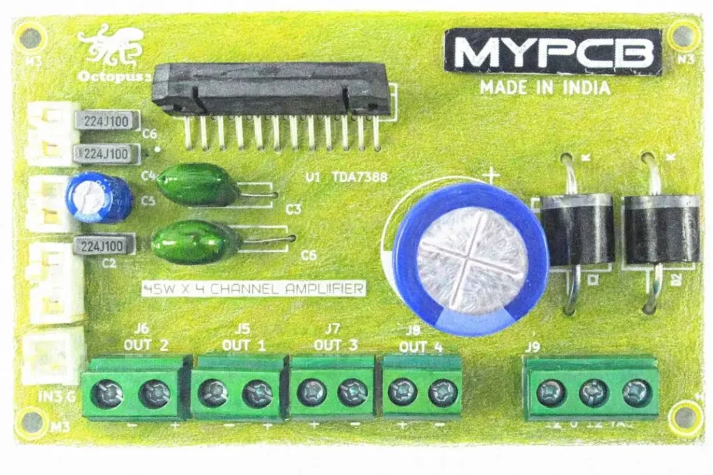 TDA7388 amplifier board